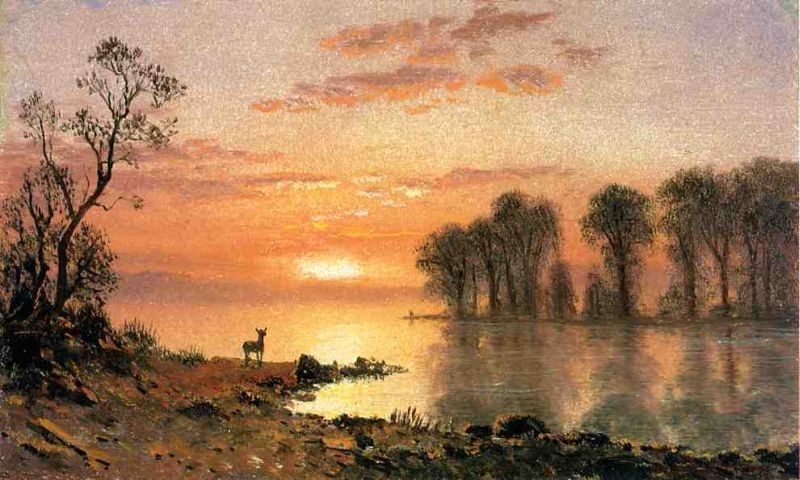 Albert Bierstadt Sunset